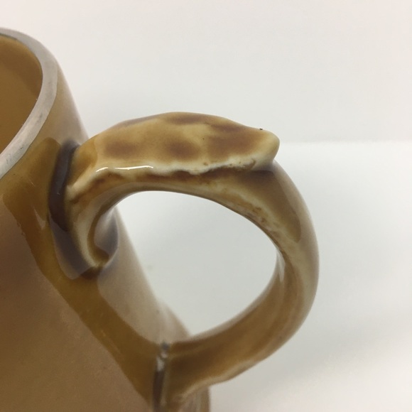 Wade Ireland Big Ben Tankard Mug Gloss Tan Silver Rimmed Leaf Handle London 1980 - Picture 12 of 12